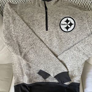 Brand new Steelers 3/4 zip sweater jacket with pockets